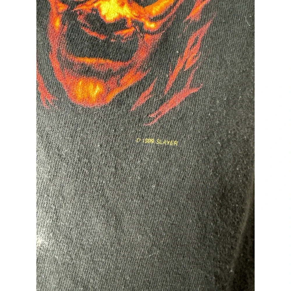 Vintage 90s Slayer Diabolus In Musica Band Tour T Shirt Winterland L Metal